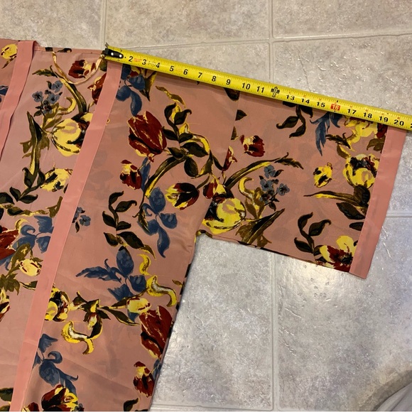 Women’s Kimono in Blush, Maroon, Gold and Blue Tones, One Size - Picture 6 of 8